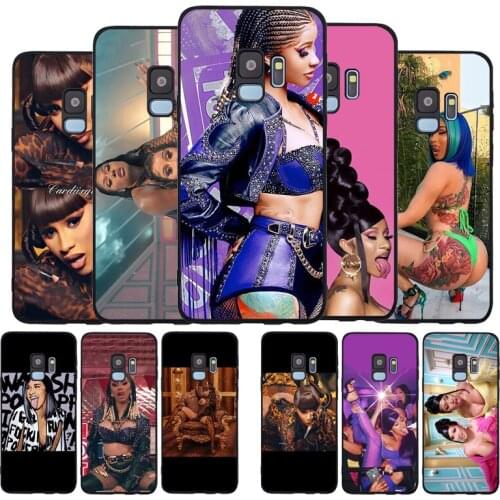 Cardi B - WAP feat. Megan Thee Stallion Black Soft Phone Case For Samsung Galaxy S20 S10 S9 S8 Plus Lite NOTE 10 9 8 S7 EDGE