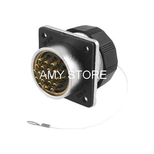 Welding 19 Female Pins Core Aviation Circular Connector Plug 500V 10A