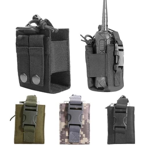 Tactical Military Radio Walkie-Talkie Pouch Outdoor Molle Nylon Bags Walkie Talkie Holder Bag Pouch Case Cover Magazine Pouch