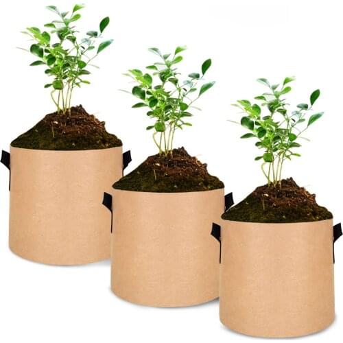 Growing Bag Large Capacity Vegetable Flower Planting Container Reusable DIY Breathable Gardening Tree Growing Bag