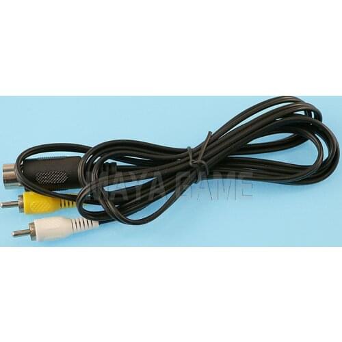OCGAME high quality Audio Video AV cable for sega md1 genesis 1 length 1.8m 50pcs/lot