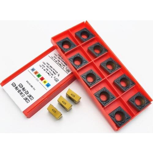 10PCS high quality cylindrical turning tool CCMT120408 PM4225 hard alloy blade CCMT120408 machine tool accessories turning tool