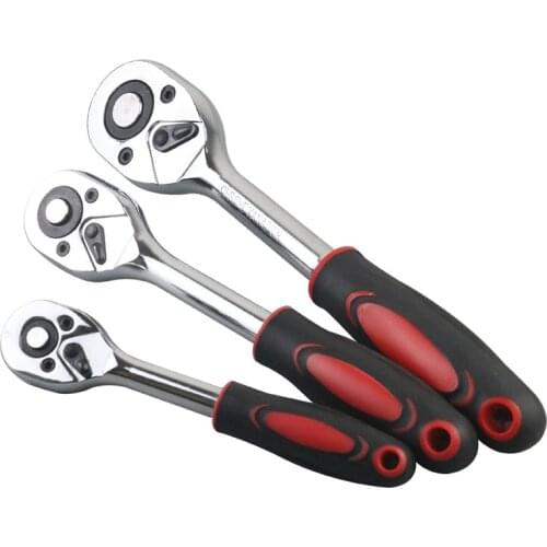 1/2, 3/8, 1/4, ratchet wrench, 24-tooth straight handle, 72-tooth curved handle, two-way flywheel, auto repair hardware tools
