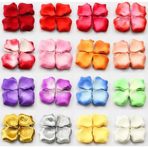 3000 Pcs Artificial Rose Petals Wedding Petalas Colorful Silk Flower Accessories for Cards Gift Wraps Table Decoration 5z