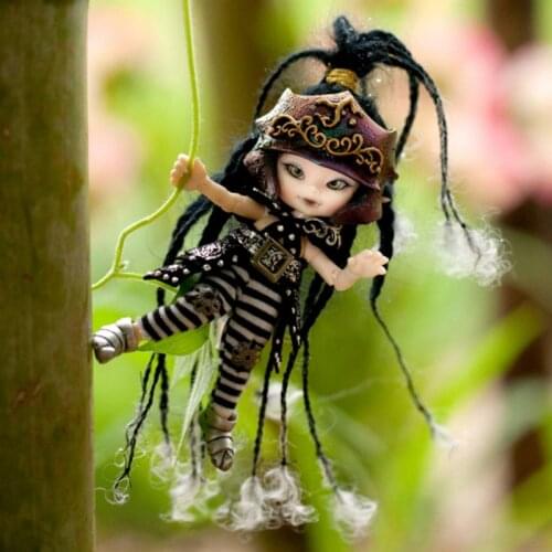 FreeShipping Fairyland Realpuki A ki 1/13 Doll BJD Mini Ball Joint Doll Toys Send Gift luodoll