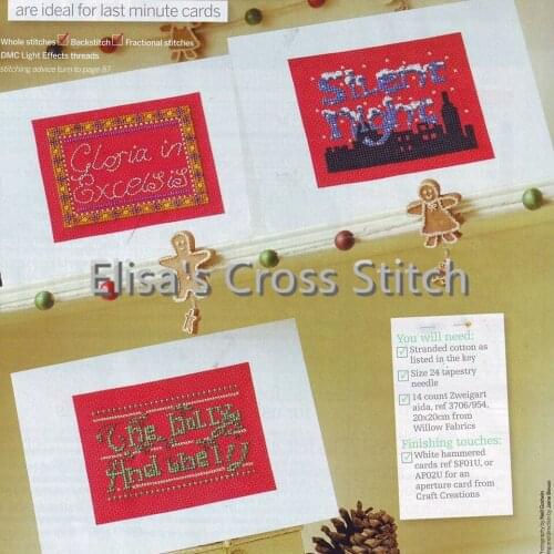 CD195 14ct DIY Invitation Greeting Card With Special Art Popular Full Set Cross Stitch Birthday Christmas Gift Minute Excels