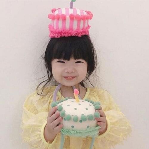 Childrens Boys And Girls 1 Pc childrens Birthday Party Hat Creative Hats Party Supplies Kids Birthday Cake Hats