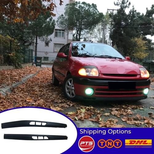 For Renault Clio laguna model FRONT SPOILER BUMPER LIP Euro Spoiler Lip Universal 2 pcs Body Kit