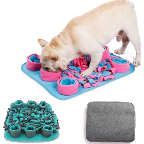 Sniffing Mat Dog Pet Training Snuffle Blanket Puppy Anti Choking Bowl Cat Puzzle Toy Relieve Stress Nose Pad Pet Feeding Mats