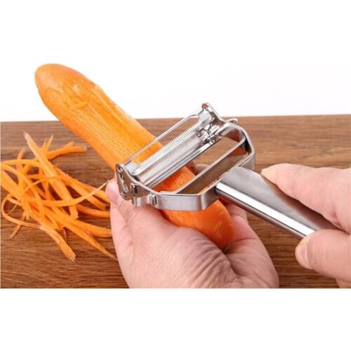 Kitchen Cooking Tool Multifunction Stainless Steel Vegetable Julienne Peeler 2 in1 Double Planing Grater Cucumber Carrot Cutters