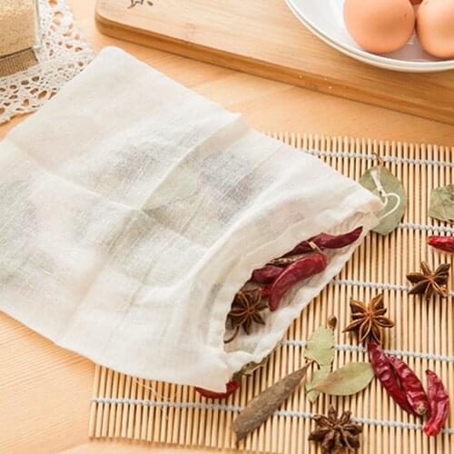 Drawstring medicine residue bag kitchen sachet bag slag separation Cooking Soup Bag Brew Cotton Spice Bags Healthy Kitchen Tools