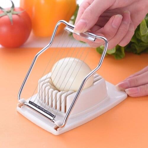 Multi-function Stainless Steel Egg Slicer Egg Cutter Sectioner Cutter Mold Flower-Shape Luncheon Meat Cutter Kitchen Gadgets