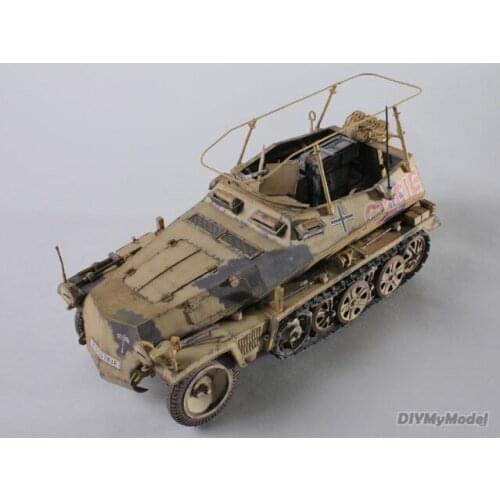 DIYMyModeI German sdkfz250-3 armored reconnaissance vehicle DIY Handcraft Paper Model KIT Handmade Toy Puzzles Gift Movie props