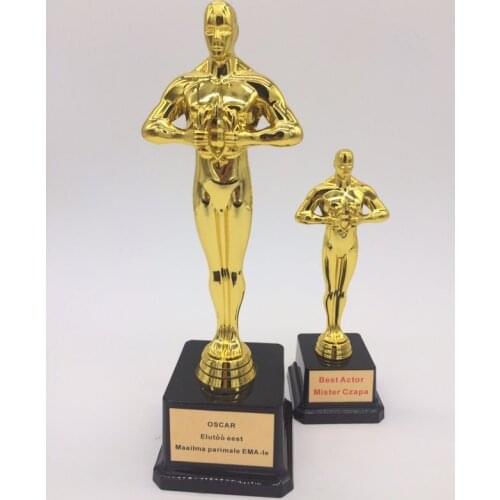 Middle size Oscar Trophy Award , Oscar Trophy 24cm Hollywood Oscar Party Favors Award Prize