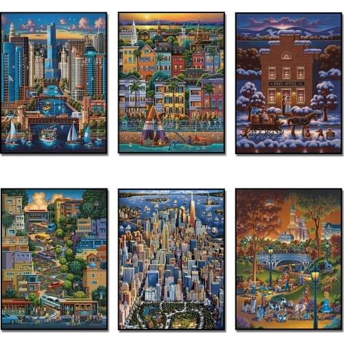 REDIY LADIY Paintings By Numbers Landscapes