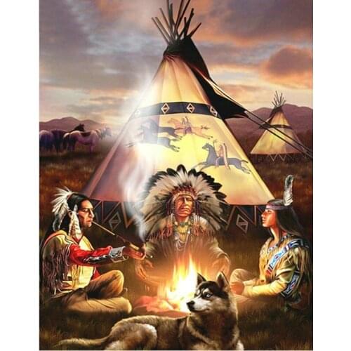 DIY 5d Diamond Painting hunter Diamond cross stitch beaded embroidery painting rhinestones mosaic kit foamiran Animal wolf