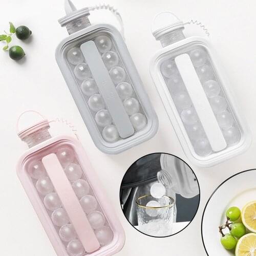 Ice Ball Maker 2 in 1 Portable Ice Kettle Ice Cube Maker Form For Whiskey Cocktail DIY Round Ice Ball Party For Bar Kitchen Tool