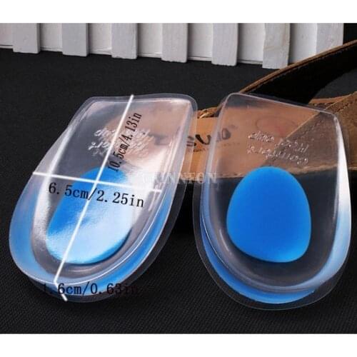 200Pairs Silicone Insoles For Heel Spur Pain Feet Massager Heel Shoes Anti Slip Pad Height Increase Tenis Feminino Esportivo