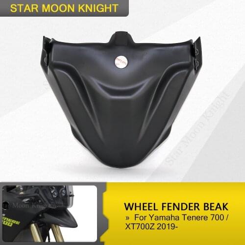 TENERE700 Front Wheel Upper Cover Hugger Fender Beak Nose Cone Extension Cowl Black For Yamaha Tenere 700 XT700Z XTZ 700 T7 T700
