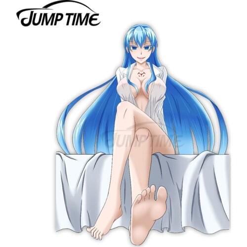 Jump Time Akame Ga Kill! Esdese 10.2 Anime Sexy Girl Vinyl Decal Window Car stickers