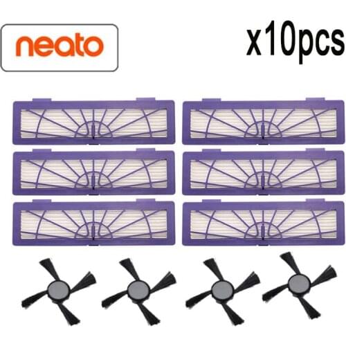 HEPA filters and Side Brush for Neato Botvac D Series D7 D80 D85 D3 D75 D5 70e 75 80 85 Vacuum Cleaner Parts Replacement Parts