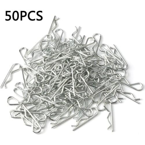 10/50/100PCS RC 1/14 Body Clips Pins Bend Post Remote Control Car Parts Truck Buggy Shell for 1:14 rc car