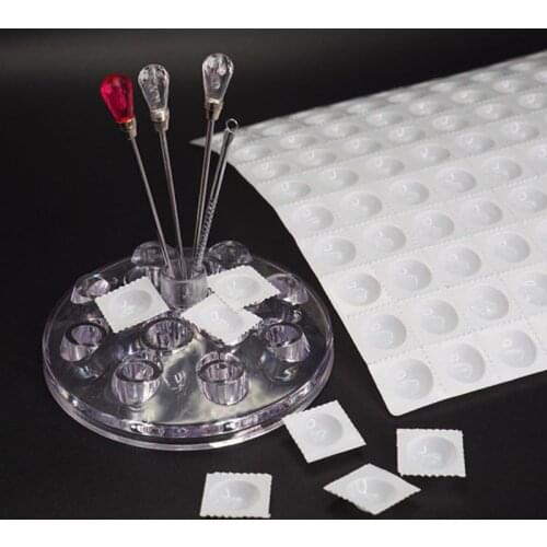 100Pcs Disposable Color Mixing Paint Draw Nail Art Resin Jewelry Palette Dish