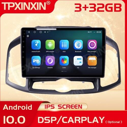 2 Din Carplay Android Radio Receiver Multimedia Stereo For Chevrolet Captiva 2012 2013 2014 2015 2016 2017 GPS Navi BT Head Unit