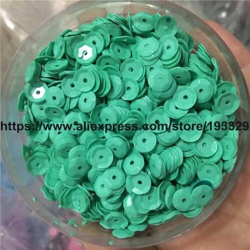 50g(4000pcs)/100g(8000pcs) 6mm CUP Solid Green round loose sequins Paillette sewing Wedding craft good quality