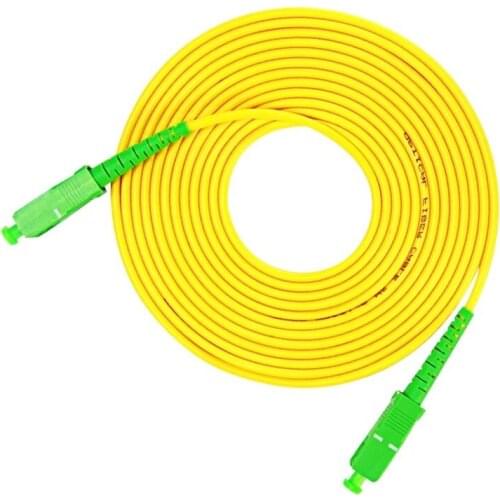 50pcs 1/2/3/5/10M SC APC-SC APC SM Simplex SX 3.0mm 9/125um SC/APC Fiber Optic Patch Cord