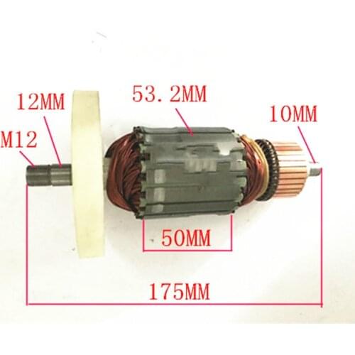 Motor Armature Anchor rotor AC220-240V Replacement for HITACHI TR-12 TR12 360489E Armature