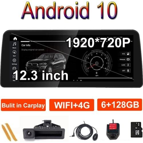 12.3 Inch IPS Screen 1920*720P 6G+128G Android 10 Car Player Multimedia For BMW SERIE 5 E60 E61 E63 E64 CCC CIC System