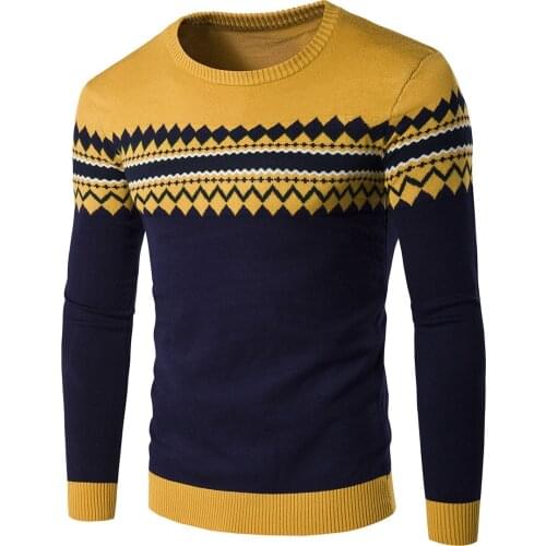 BPenisular Men's Knitted Pullovers