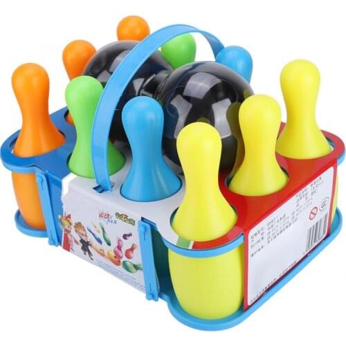 Children Holoday Gift New Kids Sports Bowling Toy Set Colorful Bowling Ball Children Outdoor Indoor Play Sport Game Toys