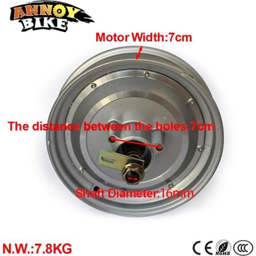 10 Inch 72V 96V 2000W 5000WWheel Motors electric bicicleta For Electric Motocycle Electric Bike adult electric car Vehicle