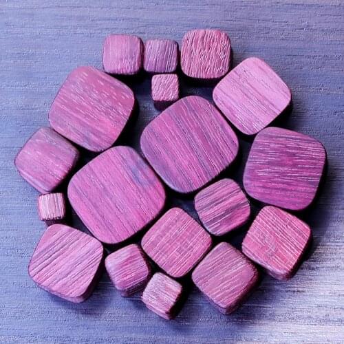 1Pair Square Plugs Big Size Ear Tunnel Earrings Ear Stretcher Perilla Wood Expander Ear Piercing Body Piercing Tunnels Gauge