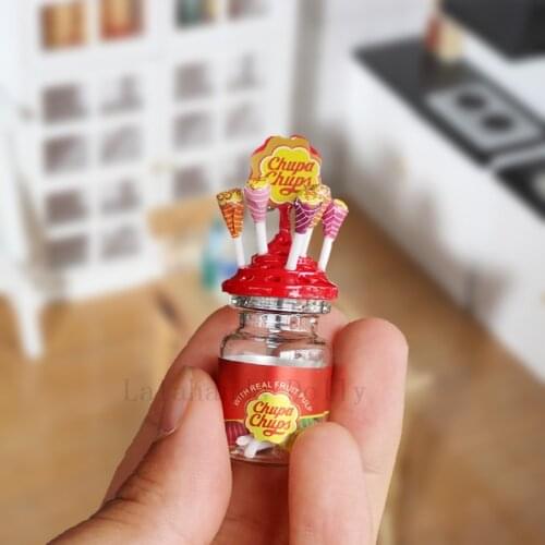 Doll House Mini Delicate and Cabinet Lollipop Model OB11 Doll House with Scene Food Play with Toys Simulation Small Items