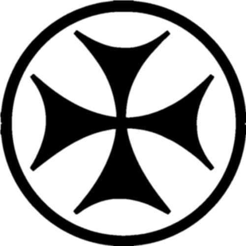 Fashion Georgian Cross Modeling Car Stickers PVC Reflective Decal Waterproof Sticker on Rear Bumper Window Creativity Decal