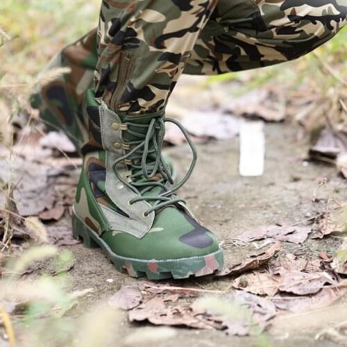 Men Tactical Military Army boots Outdoor Trekking Climbing Sports Sneakers Camo Shoe Men Combat Hiking Walking Shoes