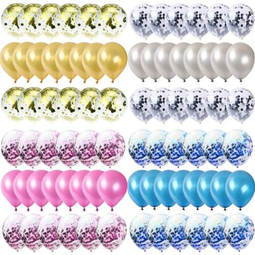 20Pcs Rose Gold Balloon Set Confetti Metallic Birthday Party Wedding Decoration Anniversary Globals Baby Shower Happy birthday