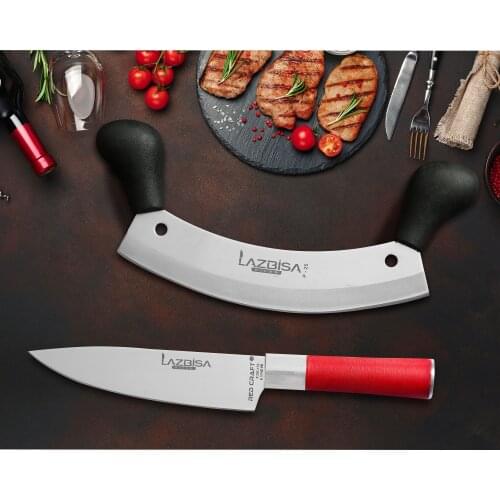 Lazbisa Knife Set Kitchen Knife Set Meat Vegetable Pizza Mincer Armor Chef Knife Pizza Chef No 2