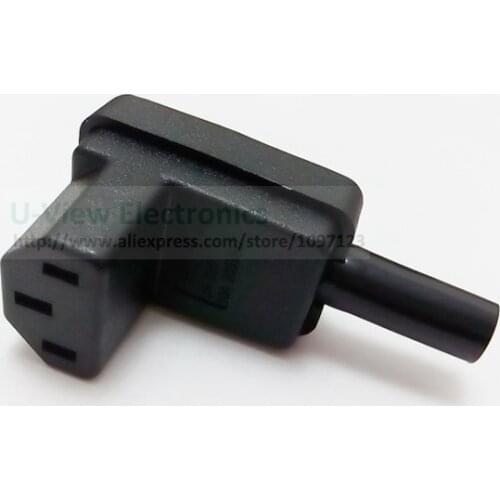 NCHTEK 90 Degree Angled IEC 320 C13 Female Plug AC 10A / 250V Power Cord/Cable Connector,C13 Power Plug/Free DHL Shipping/50PCS
