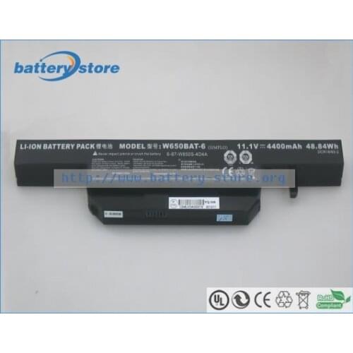 New Genuine laptop batteries for W650SC,W670SZQ1,W650SZ,Schenker M505,W670SJQ,W650SH,NP2670,K610C,6-87-W650S-4D7A2,11.1V,6 cell
