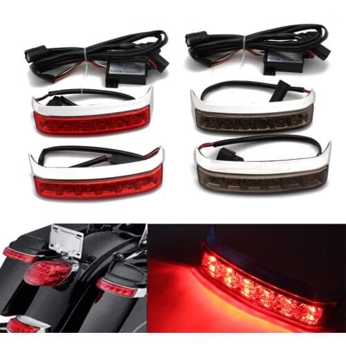Motorcycle Led Saddle Bag Turn Lamp Light Run Brake Light For Harley Touring Road King FLHR 14-18 CVO Limited FLHTKSE 2014-2015