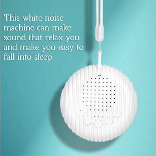 Baby White Noise Sound Machine 10 Sound Portable Baby Sleep Machine Timer Volume Adjustable Built-in Rechargeable Battery
