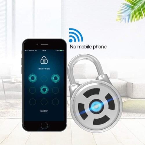 Portable Password Padlock, Smart Bluetooth Lock, Keyless Waterproof Padlock Unlock Record, Suitable For Backpack Luggage, Locker