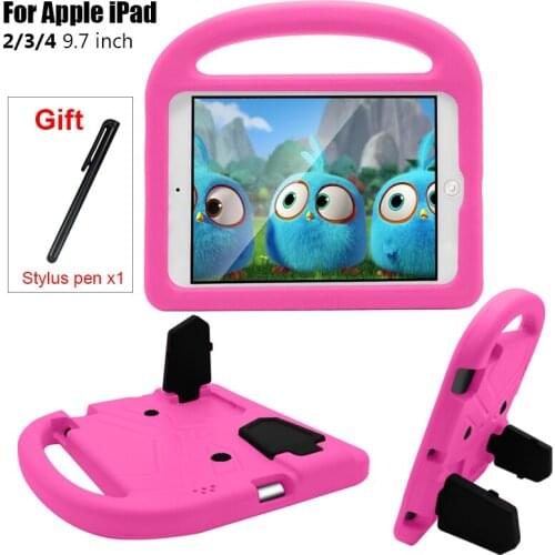 EVA Silicon Coque foriPad 2 Case,iPad 3 Case,iPad 4 Case, For Model A1416/A1430/A1458/A1459/A1460 Case Kids Shockproof Cover