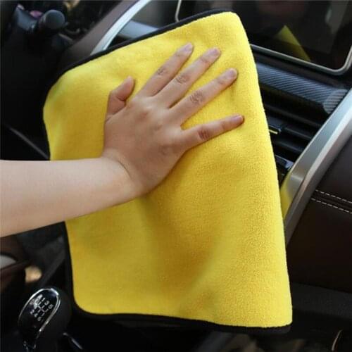 1Pc 30cmx30/60cm 38*45cm Car Washing Towel Microfiber Water Absorb Cloth Wax Polishing Cleaning Care
