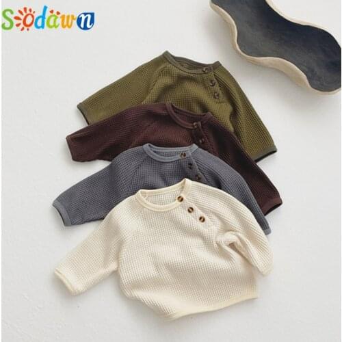 Sodawn Spring Autumn Simple Top For Girl Sweatshirt Baby Boy Clothes Childrens Clothing Girls Toddler Clothes