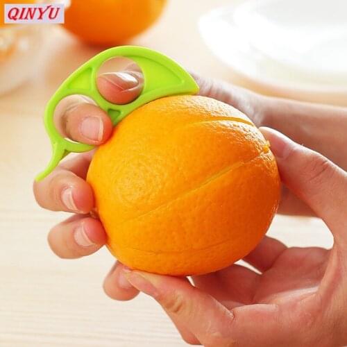 10pcs Fruit &Vegetable Tools Orange Peeler Parer Kitchen Gadgets Cooking Tools Finger Type Open Orange Peel Orange Device 6Z